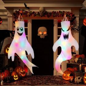 Halloween Decorations Outdoor Decor Hanging Lighted Glowing Ghost Witch Hat Halloween Decorations Indoor Outside Ornaments Clearance Halloween Pa