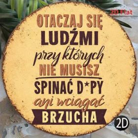 CIFbuy 1pc 8x8in Vintage Round Sign, "" Decorative, With Fun Inspirational Quotes & Humorous Life PhilosophyTikTok, TikTok, T Self-pickup Logiopi (Option: defaulttitle)