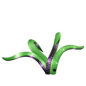 2 Pack Halloween Inflatable Octopus Tentacles Outdoor Decorations, Blow Up Hanging Decoration With Built-in LED Lights, Striking Window Decor For (Option: defaulttitle)