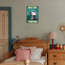 CIFbuy Funny Shoebill Stinkbird Metal Tin Sign 8x12 Inch, Vintage Humorous Wall Art Unframed Retro, Decor For Bathroom Home Study Entrywa IkTok, (Option: defaulttitle)