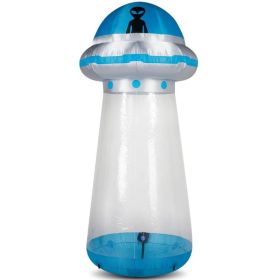 8.8 FT Halloween Inflatable UFO Yard Decoration, Fun Tall Blow Up Yard Decor With Built-in LED Lights And Stand Inside Design For Holiday Party Y (Option: defaulttitle)