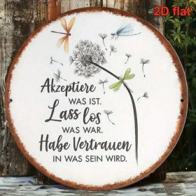 CIFbuy Vintage French Aluminum Sign 8x8 Inch Accept Reality Let Go Of The Past Motivational Wall Decor Nature Trust Plaque For Living R TikTok, T (Option: defaulttitle)