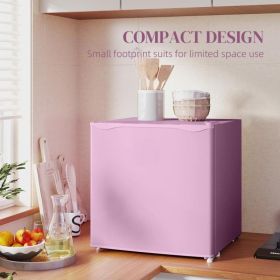 1.1 Cu.Ft Countertop Mini Freezer, Compact Upright Freezer With Removable Shelves (Option: Pink)